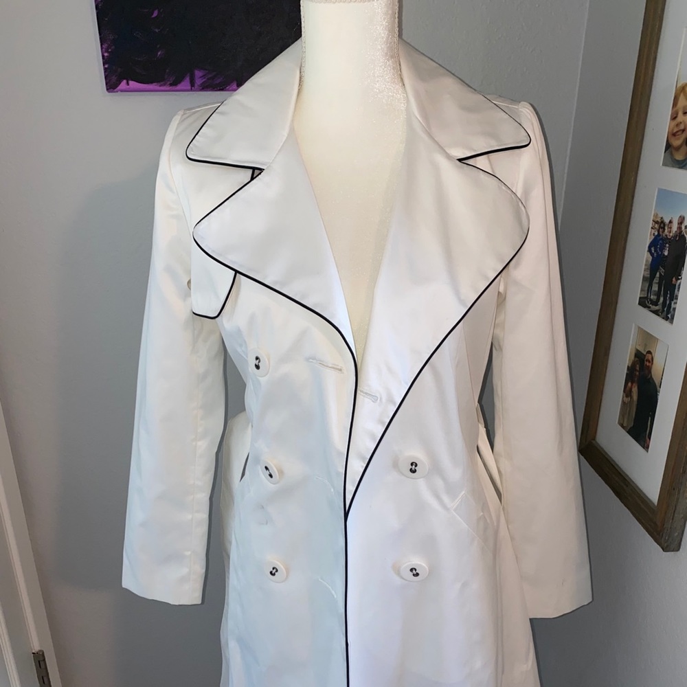 NWOT white trench coat